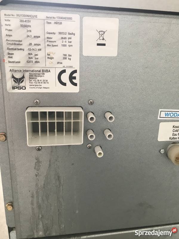 PRALNICOWIRÓWKA WOLNOSTOJĄCA WYSOKOOBROTOWA IPSO Masłów Pierwszy