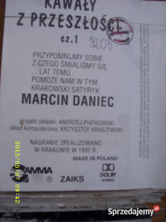 k Kabaret kaseta MARCIN DAniec 3 kasety Wołów sprzedam