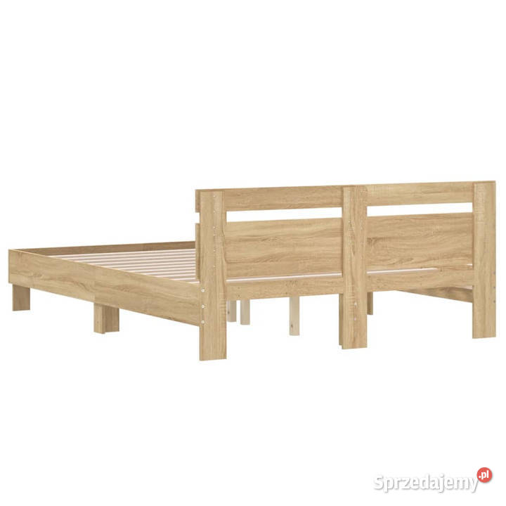 Rama łóżka z wezgłowiem dąb sonoma 150x200 Warszawa
