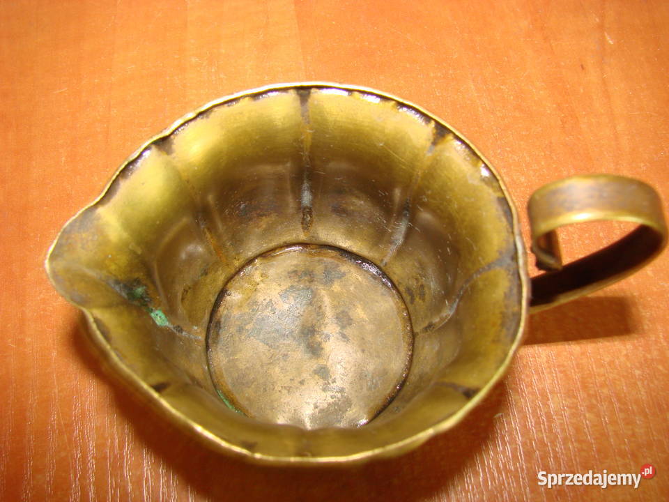 stary mosiężny mlecznik ex plater