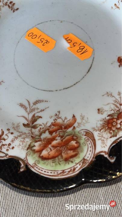Angielski talerzyk deserowy Bez sygnatury Gdańsk
