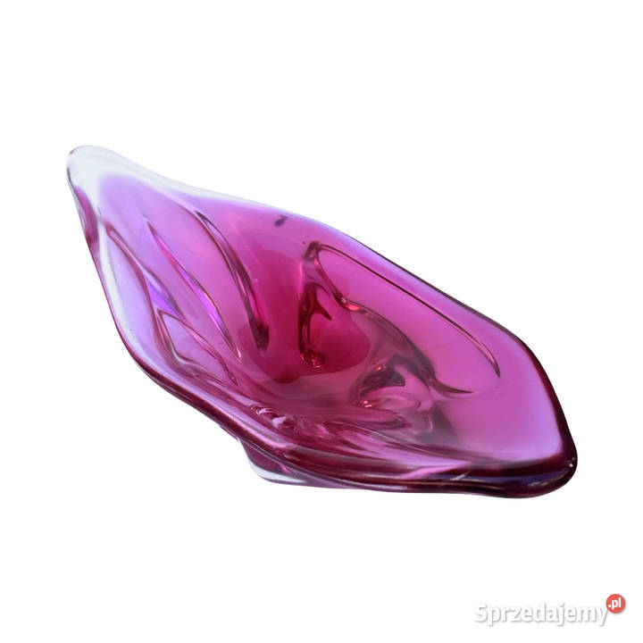 Różowa patera proj J Hospodka Chribska Sklarna Warszawa