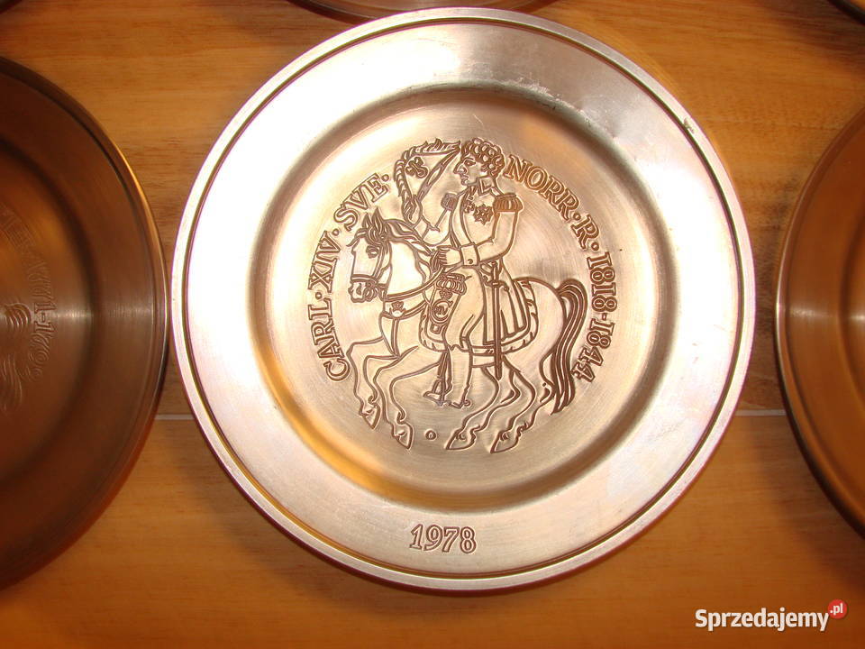 Scandia Ten cynowy talerz Gunnar Ander design Pruszcz Gdański