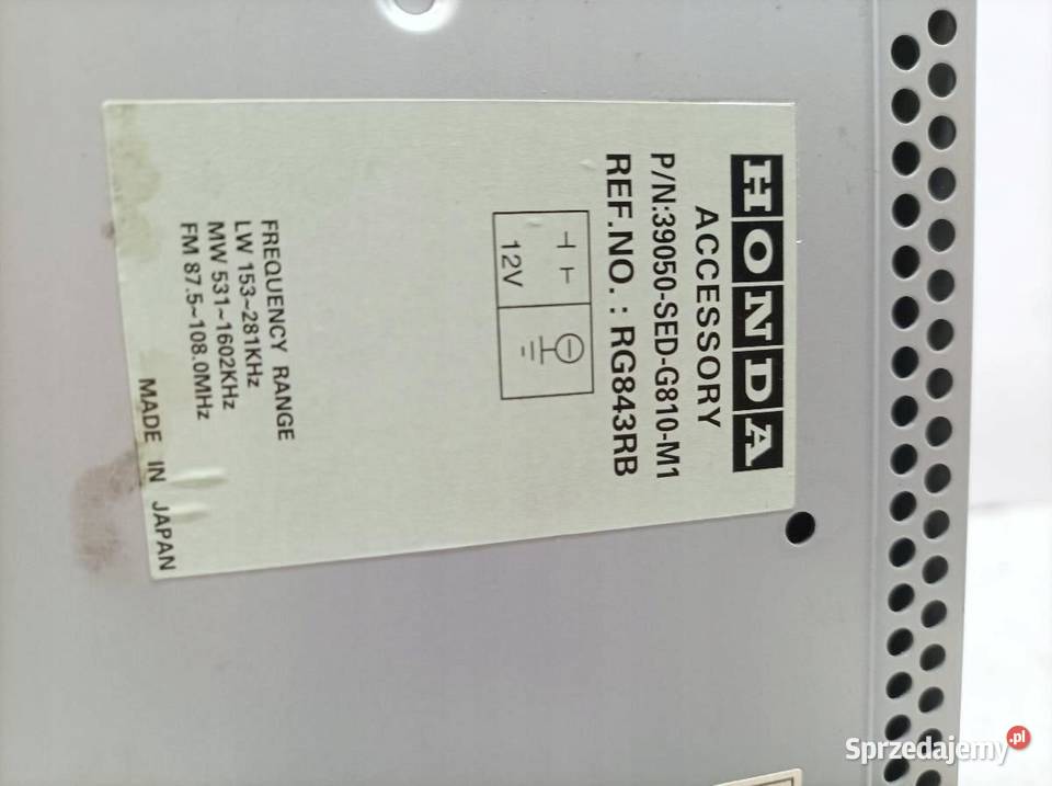 RADIONAWIGACJA 39050SEDG810 Honda Accord VII świętokrzyskie