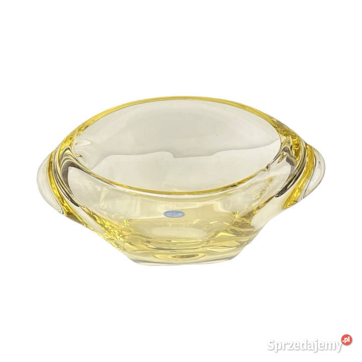 Szklany wazon proj M Klingera elezn Brod Sklo Warszawa