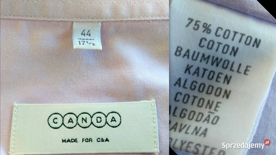 Męska bawełniana koszula CANDA Rozmiar 44XLXXL Chojna sprzedam