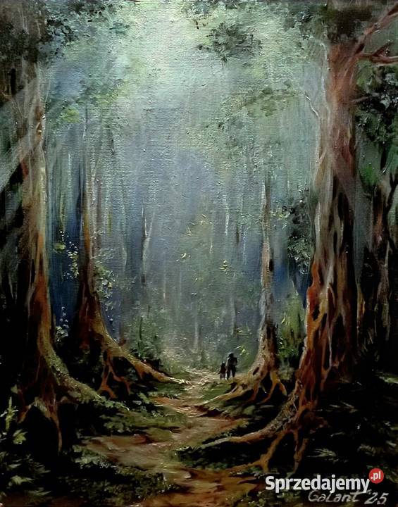 Obraz ręcznie malowany 4050 Oprawiony