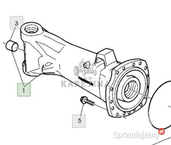 John Deere 6230 6630 Pochwa Obudowa Przedniego Jastrzębniki