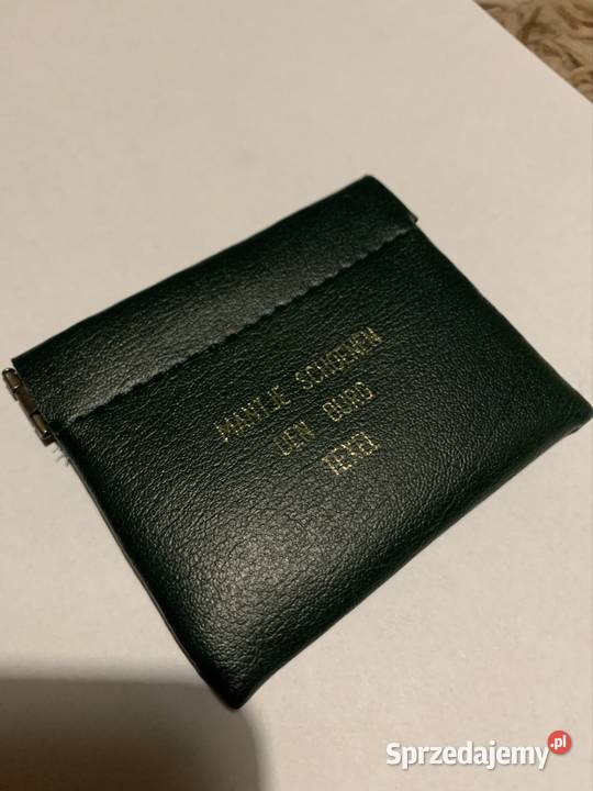 Skórzana portmonetka vintage na monety śląskie