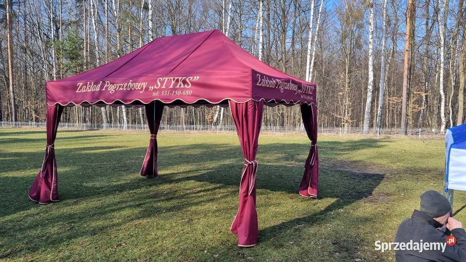 Namioty pogrzebowe 3 x 45 stal namiot żałobny Konradów