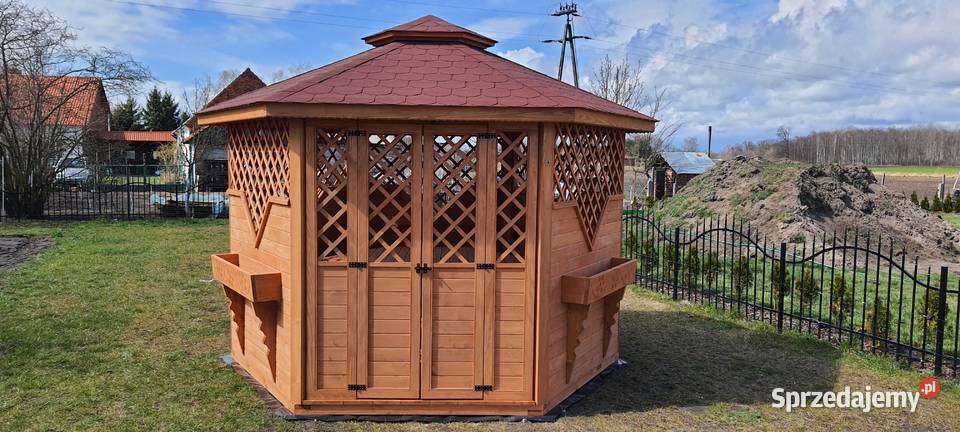 Altana altany ogrodowe sześciokątne wiaty Domki Maków Podhalański