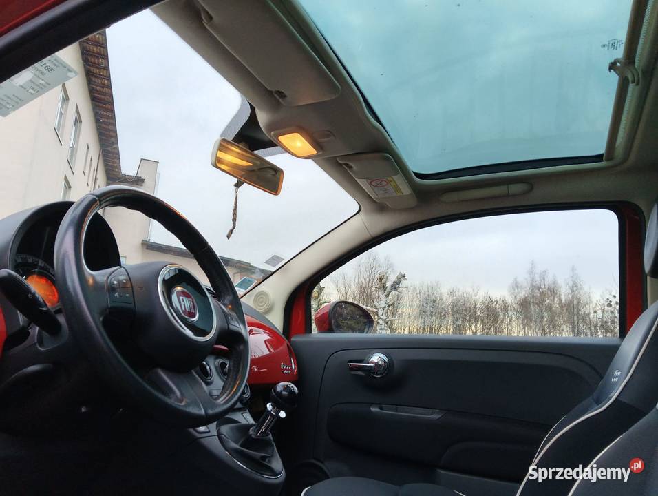 Fiat 500 12 ładny z czarną tapicerką dach Bielsko-Biała sprzedam