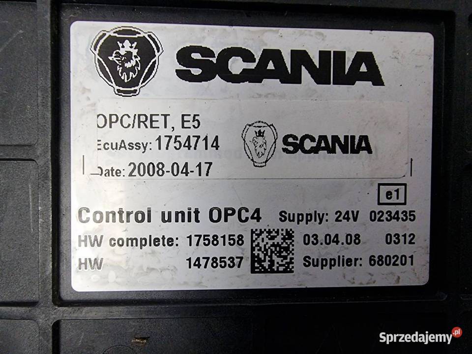 MODUŁ SCANIA R 420 1754714 Pozostałe Lipno