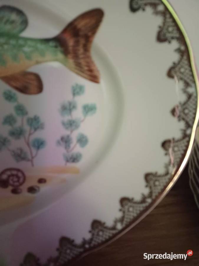 Zestaw talerz Ćmielów stan fabryczny 6 os Łódź