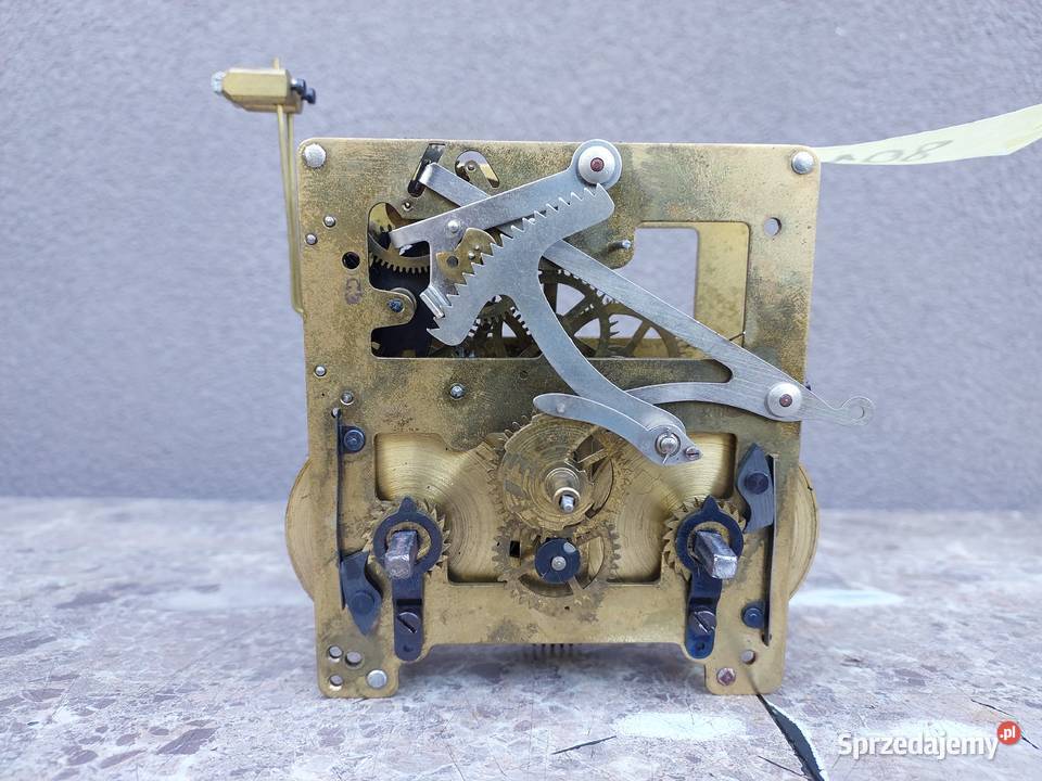 801 Mechanizm starego zegara ściennego Muhlheim Tczew sprzedam
