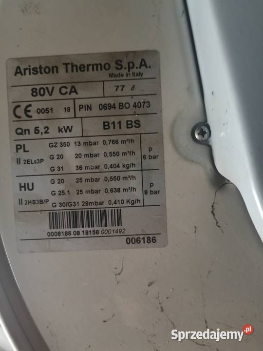Gazowy podgrzewacz wody Ariston