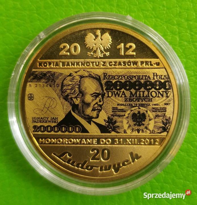 Moneta Banknot 20 PRL 200 500 1000 2000 10000 Sosnowiec