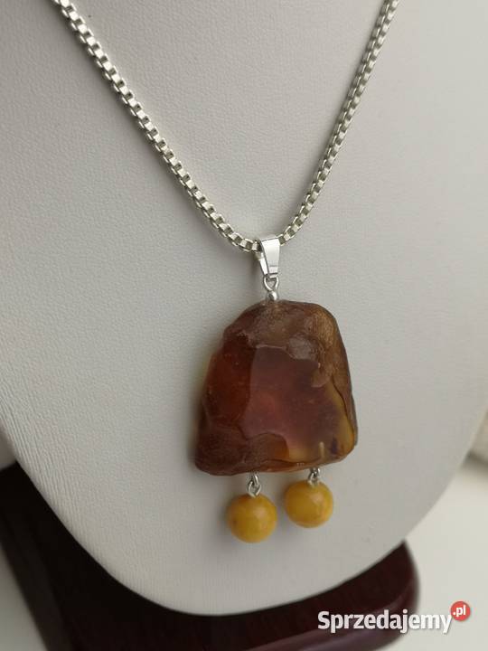 artystyczna zawieszka bursztyn surowy Toruń sprzedam