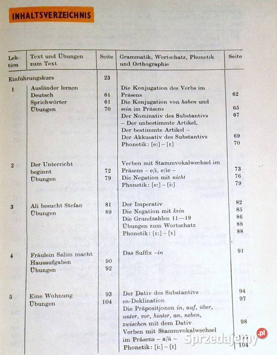 Deutsch Ein Lehrbuch Fur Auslander 1 H Dieling R Chełm sprzedam