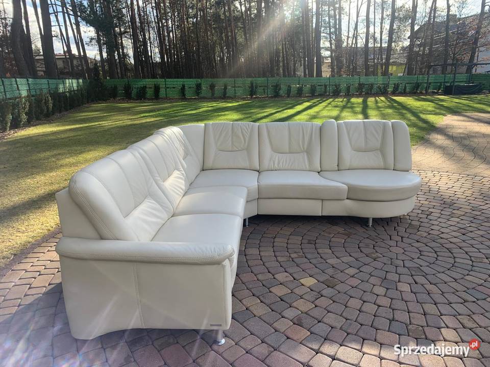 WOHNWERT NIEMIECKI NAROŻNIK SKÓRA NATURALNA 270cm Narożniki śląskie Kalety