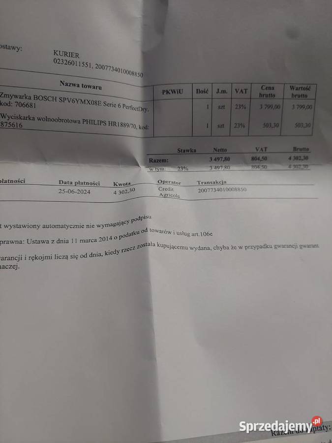 Sokowirówka wolno obrotowa Philips Wola Studzieńska-Kolonia