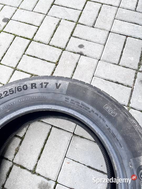 Komplet opon letnich continental lato Stegna sprzedam