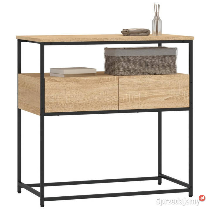 Stolik konsolowy dąb sonoma 75x40x75 WM834156 Warszawa sprzedam