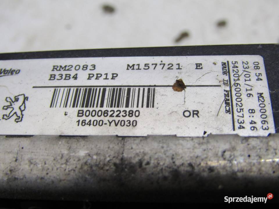 CHŁODNICE WODY WENTYLATOR 12B PEUGEOT 108 C1 II