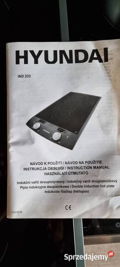 Kuchenka indukcyjna dwupalnikowa Hyundai IND233 małopolskie