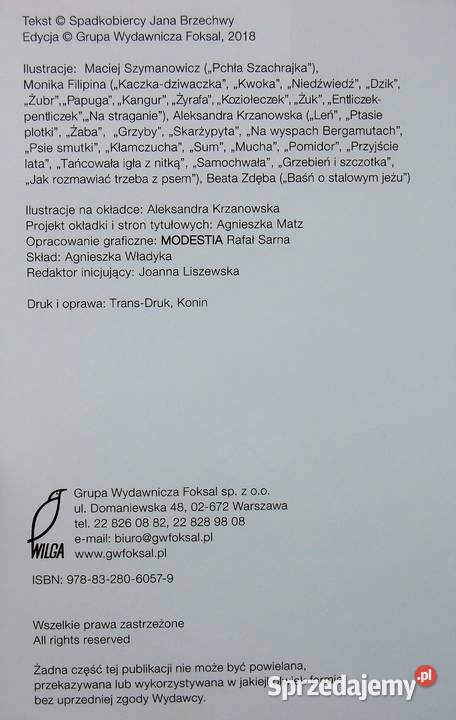 Jan Brzechwa Wiersze dzieci wyd Wilga Lublin