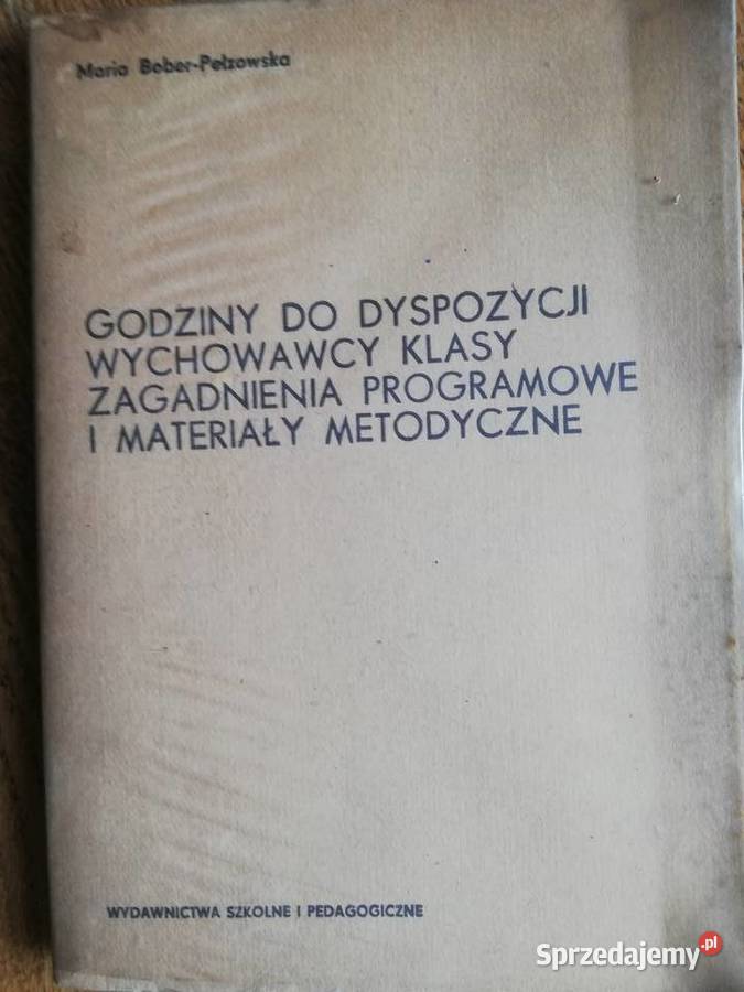 Godziny do dyspozycji wychowawcy klasy MBober Kraków sprzedam