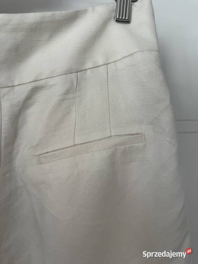 Lniane spodenki szorty L Rusiborek