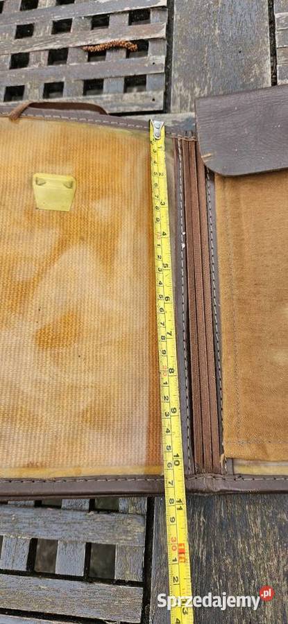 1980OryginałSkórzana raportówka z PRLu Barlinek