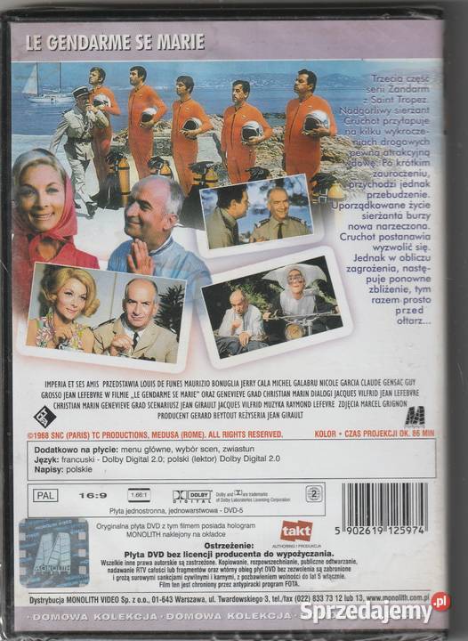 Żandarm się żeni Louis de Funes DVD Pruszków sprzedam
