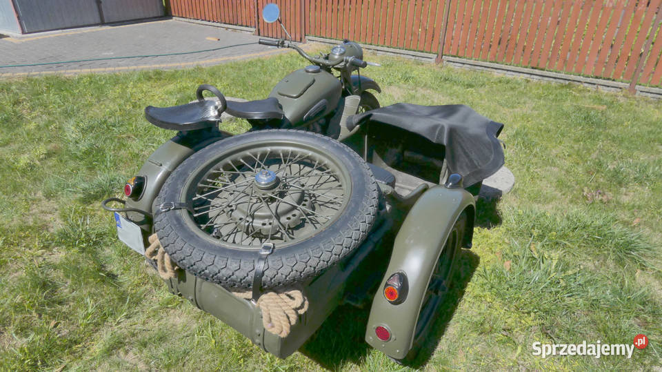 Motocykl Ural M62 z 1964 r z wózkiem bocznym nieuszkodzony Chełm