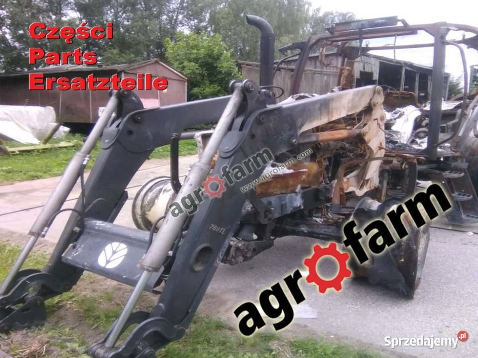 Holland T6175 części silnik skrzynia biegów Byków