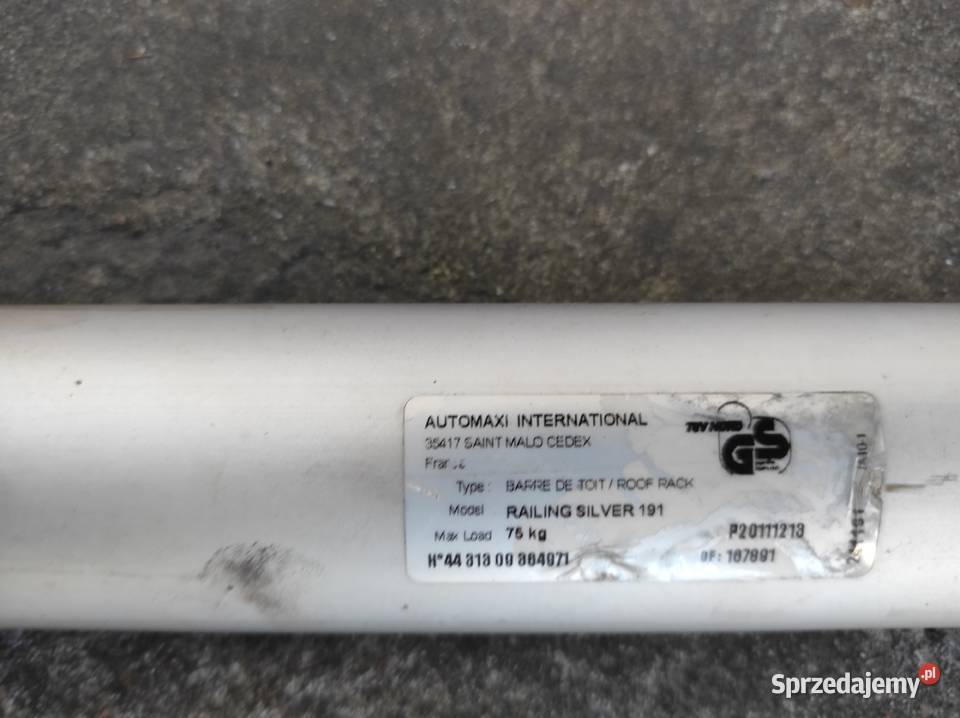 Bagażnik dachowy auto mixi railing silver 191 Radom