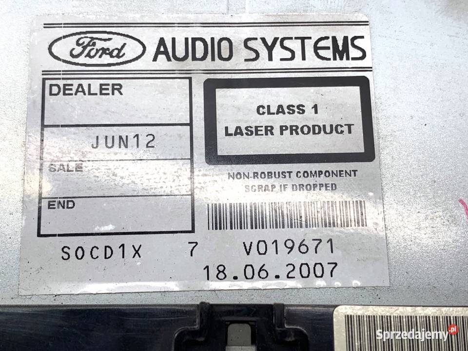 RADIO FORD MONDEO MK4 7S7T18C939AE 0715