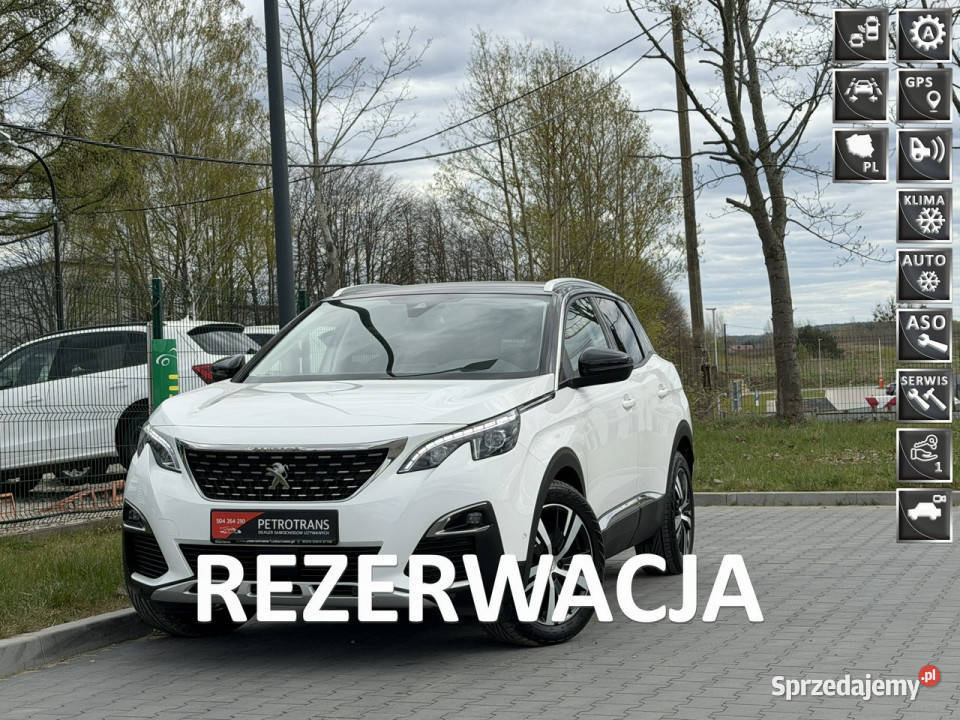 Peugeot 3008 12 131 FULL LED Automat Nawigacja łopatki zmiany biegów Mrągowo