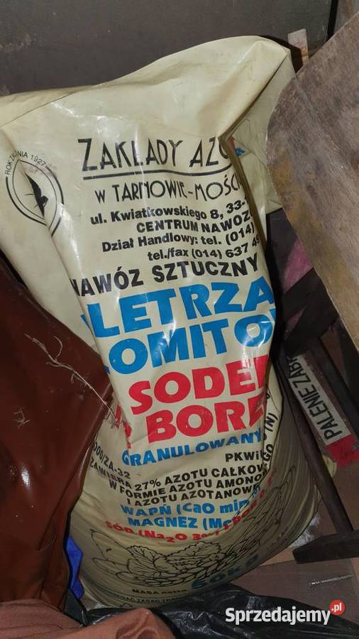 Nawóz sztuczny granulowany 50 saletrzak z sodem mazowieckie Warszawa