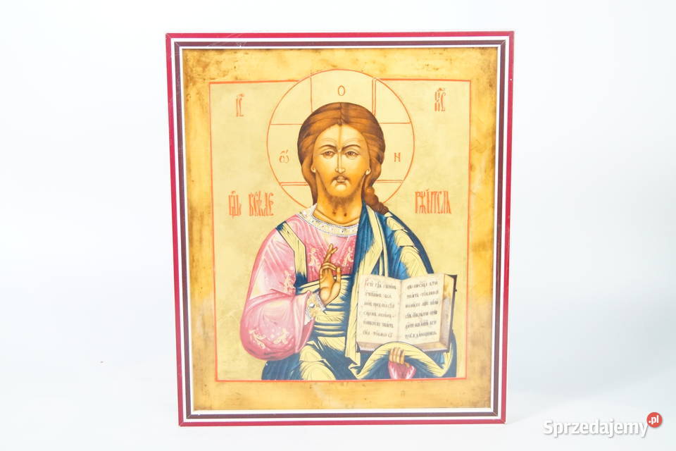 Ikona na porcelanie Jezus sakralna do Gizałki