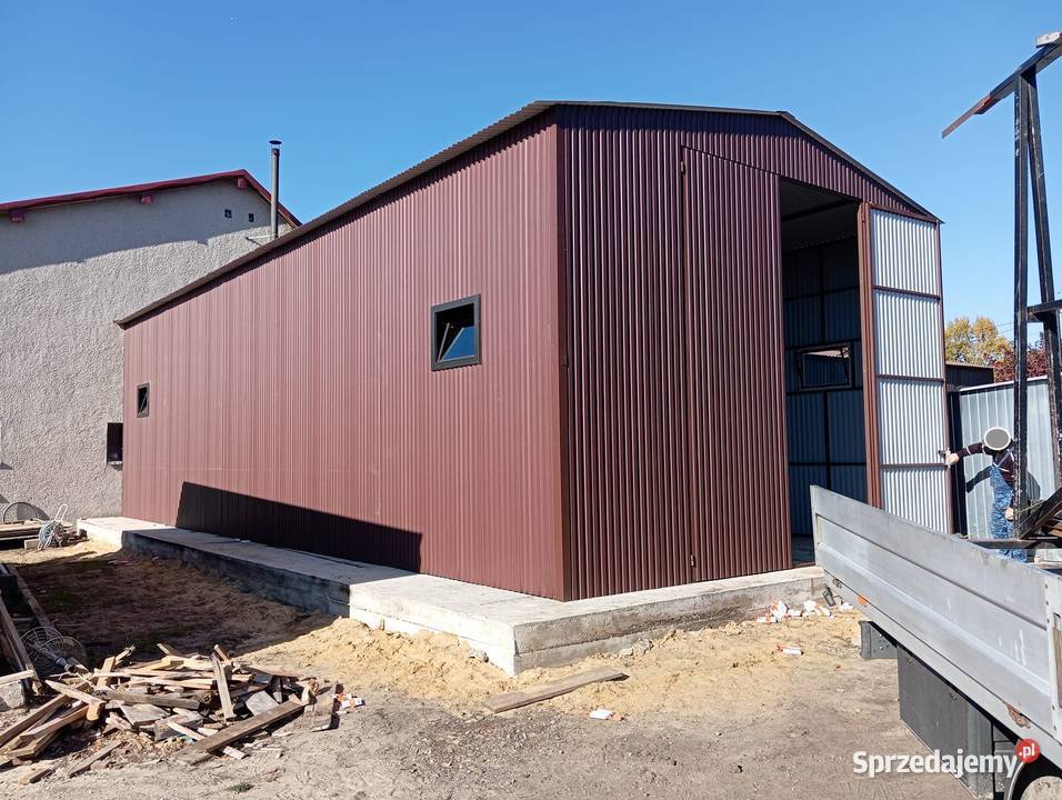 C174 Długi Garaż Blaszany HALA Magazyn na Garwolin