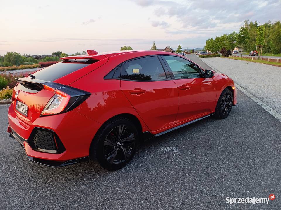 Sprzedam Hondę Civic X Sport Plus 15t czujnik deszczu małopolskie Gdów
