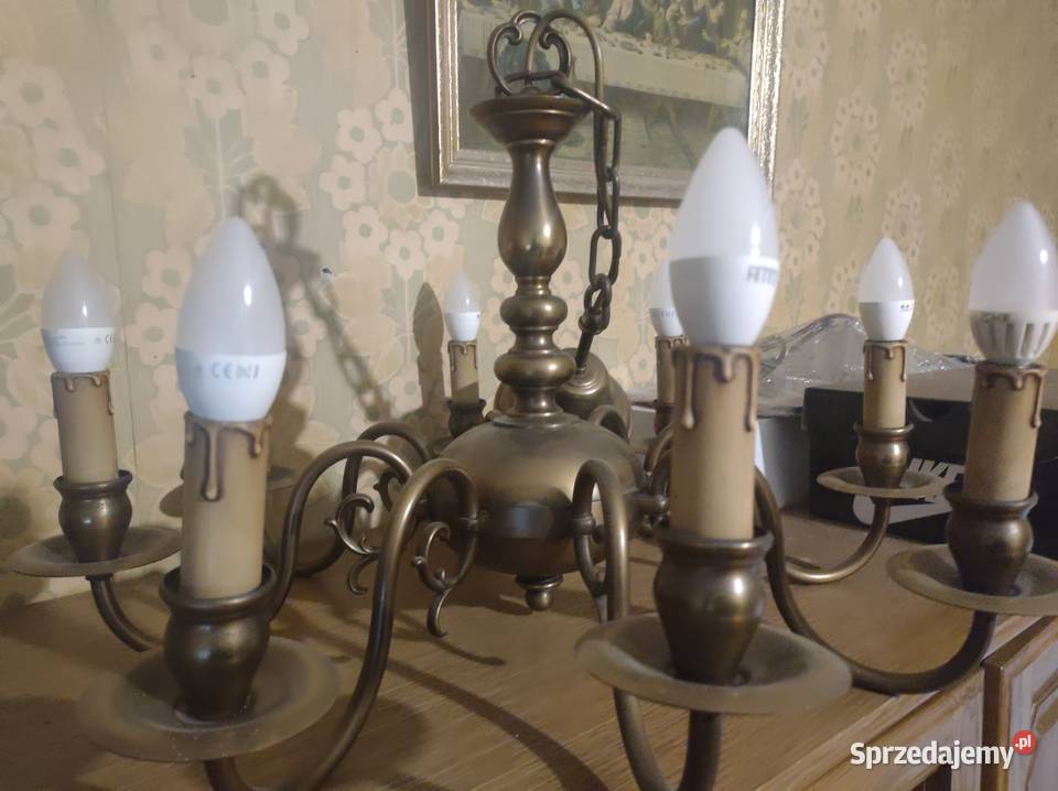 Lampa wisząca retro imitacja świeca lubuskie