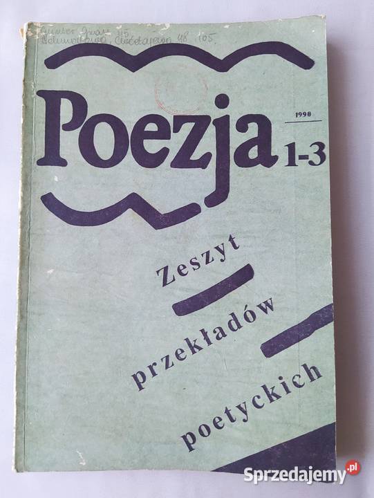 POEZJA Zeszyt przekładów poetyckich numer 13 poezja Proza i poezja Hajnówka