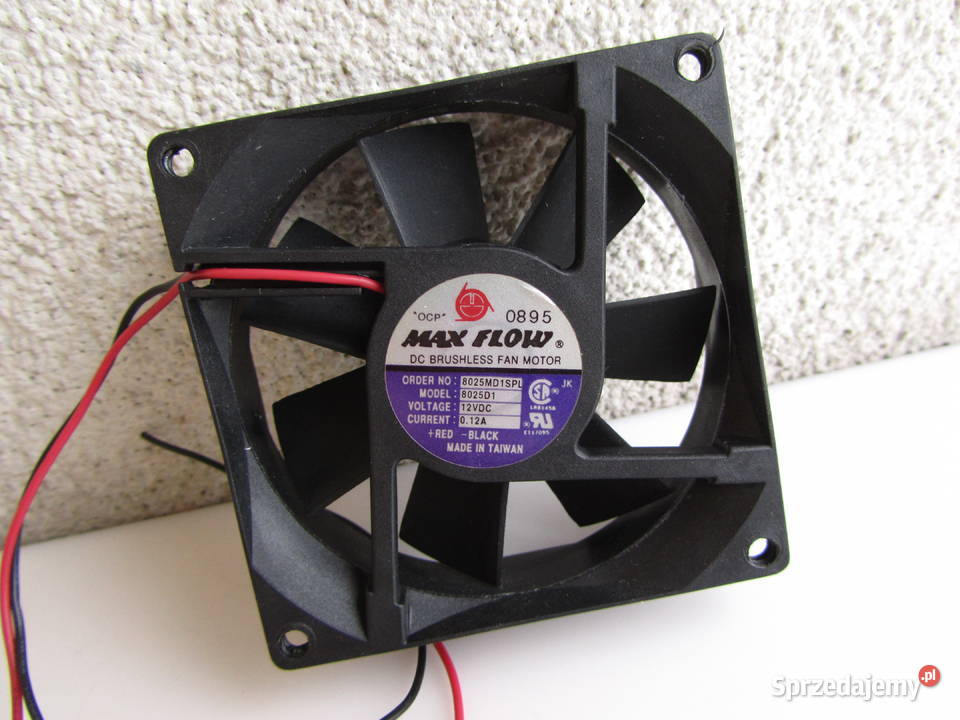 Wentylator Flow 12V DC 012A 8025MD1SPL 80mm Części i akcesoria Olecko