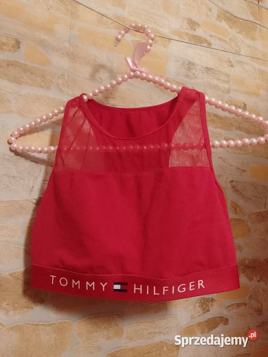 38M Tommy Hilfiger Czerwony top fitness bokserka Kraków