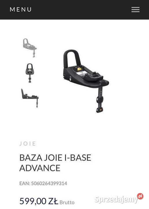 Fotelik Joie IVenture baza IBase Advance stan 0-18kg