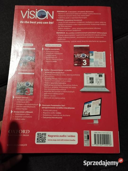 Vision workbook 3 liceów i techników Oxford Podręczniki wielkopolskie Poznań