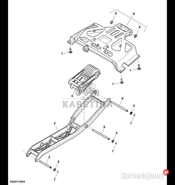 RE211188 John Deere 8345R Zespół spręźyny Jastrzębniki